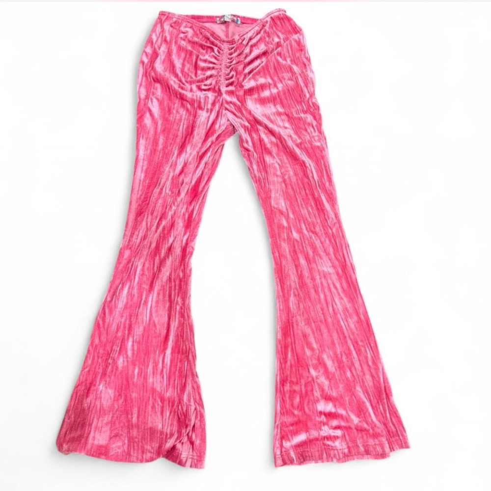 PrettyLittleThing Pink Flare & Wide Leg Jeans